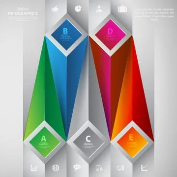 Minimal and modern info-graphics template. Stock Illustration