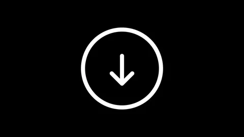 Minimal animated arrow icons indicating movement and direction. 4K Stock Footage 345778311