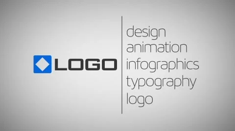 Minimal Animated Business Card Logo Text via Line Revealing Animation HD Intro Stock After Effects