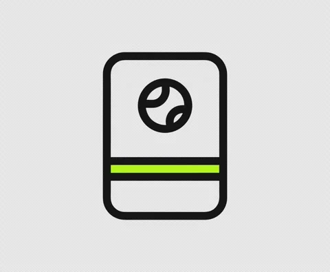 Minimal Animated Line Icon ID Card Loop with Transparent Background Vídeos de archivo 337374986