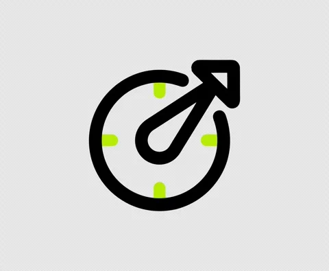 Minimal Animated Line Icon Speedometer Gauge Loop with Transparent Background Vídeos de archivo 337375254
