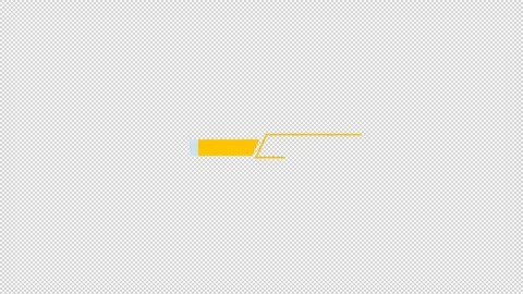 Minimal animated multi purpose modern lower third with alpha channel. Stock Footage 329397720