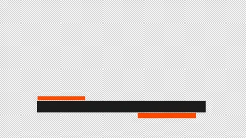 Minimal animated multi purpose modern lower third with alpha channel. Stock Footage 329397734