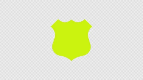 Minimal Animated Security Shield Lock Line Icon with Transparent Alpha Channel 库存影片 337376767