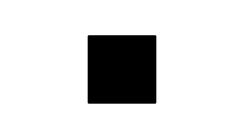 Minimal animation background with black square morphing into circle on white Stock Footage 316911411