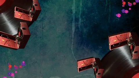 Minimal animation design.Vertical frame for mobile devices.Musical Poster.Retro Stock Footage 121406778