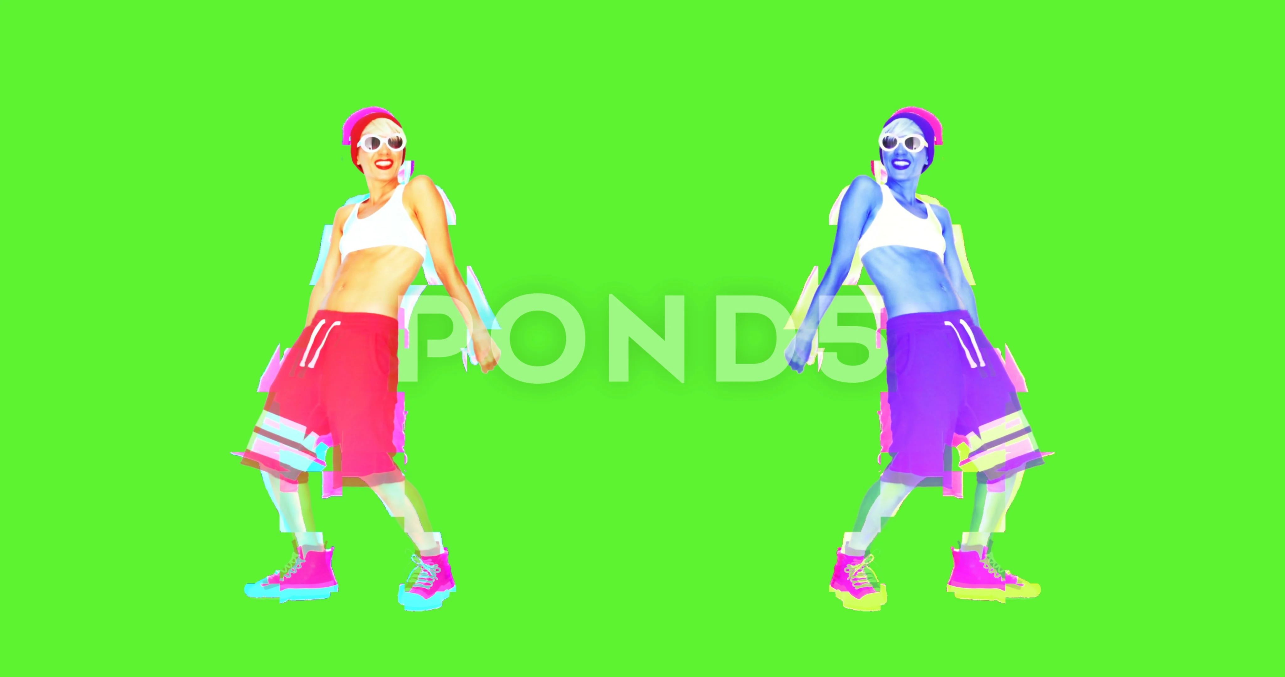 Minimal animation Gif. Urban Dancing Girl. Ideal for nightclub screens and  funny