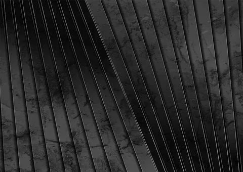 Minimal architectural grunge background with abstract black stripes Illustrazione stock