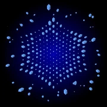 Minimal array big data. Digital data visualization. Stock Illustration