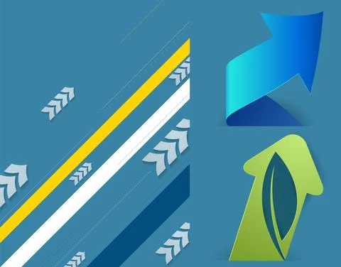 Minimal arrows background vector Stock Illustration