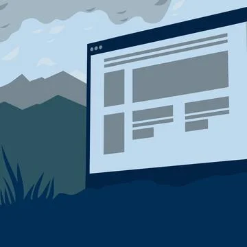 Minimal Artistic Vector Element with Modern Look Stock Illustration