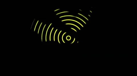 Minimal Audio Waves Yellow Stock-Footage 56019202