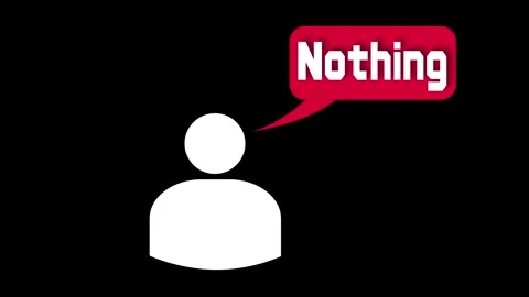 Minimal Avatar with Speech Bubble and Greeting Social Media Icon Stock Footage 310801568