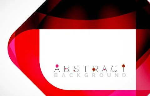 Minimal background. Abstract square shape with round corners created with wavy Illustrazione stock