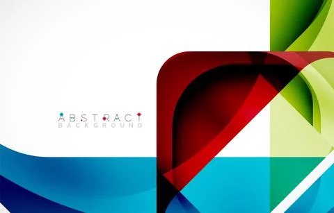 Minimal background. Abstract square shape with round corners created with wavy Stock Illustration