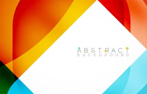 Minimal background. Abstract square shape with round corners created with wavy 스톡 일러스트