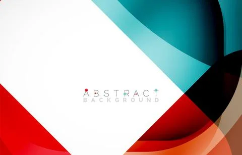 Minimal background. Abstract square shape with round corners created with wavy Illustrazione stock