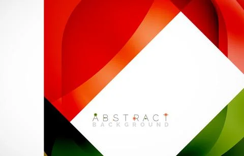 Minimal background. Abstract square shape with round corners created with wavy Illustrazione stock