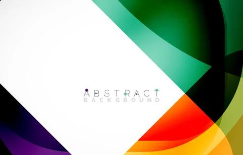 Minimal background. Abstract square shape with round corners created with wavy Illustrazione stock
