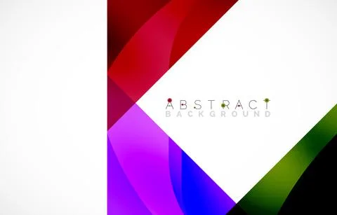 Minimal background. Abstract square shape with round corners created with wavy Stock Illustration