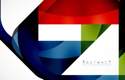 Minimal background. Abstract square shape with round corners created with wavy Illustrazione stock
