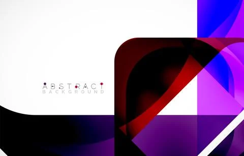 Minimal background. Abstract square shape with round corners created with wavy Stock Illustration