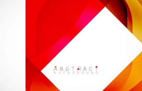 Minimal background. Abstract square shape with round corners created with wavy Illustrazione stock