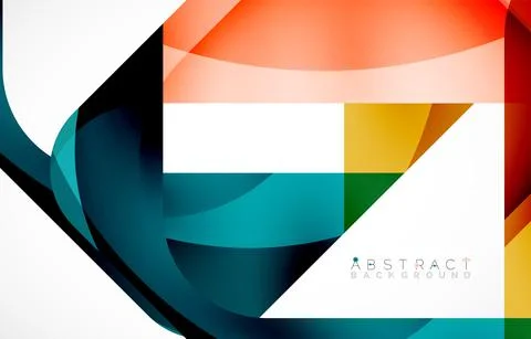 Minimal background. Abstract square shape with round corners created with wavy Illustrazione stock