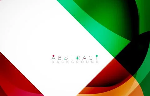 Minimal background. Abstract square shape with round corners created with wavy Stock Illustration