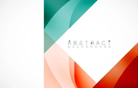 Minimal background. Abstract square shape with round corners created with wavy 스톡 일러스트