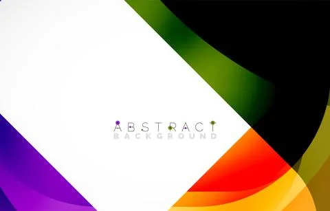 Minimal background. Abstract square shape with round corners created with wavy イラスト素材