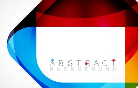 Minimal background. Abstract square shape with round corners created with wavy イラスト素材