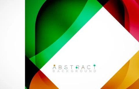 Minimal background. Abstract square shape with round corners created with wavy 스톡 일러스트