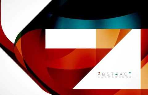 Minimal background. Abstract square shape with round corners created with wavy Illustrazione stock