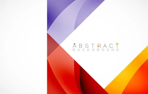 Minimal background. Abstract square shape with round corners created with wavy 스톡 일러스트