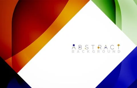 Minimal background. Abstract square shape with round corners created with wavy Stockillustratie