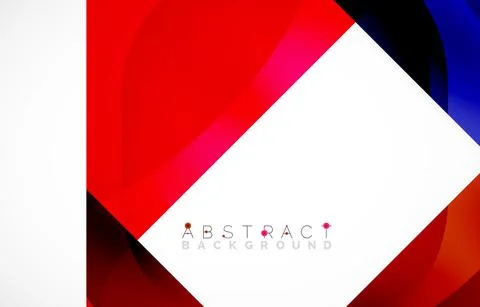 Minimal background. Abstract square shape with round corners created with wavy Stock Illustration