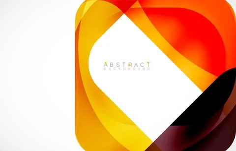 Minimal background. Abstract square shape with round corners created with wavy イラスト素材