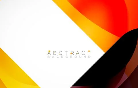 Minimal background. Abstract square shape with round corners created with wavy 库存插图