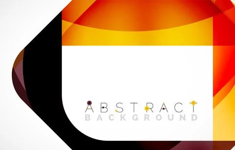 Minimal background. Abstract square shape with round corners created with wavy Stockillustratie