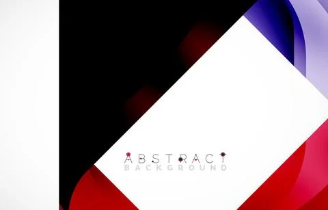 Minimal background. Abstract square shape with round corners created with wavy Illustrazione stock