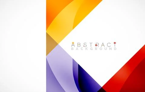 Minimal background. Abstract square shape with round corners created with wavy Stock Illustration