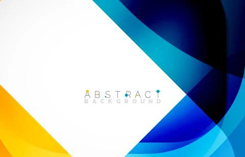 Minimal background. Abstract square shape with round corners created with wavy Stock Illustration