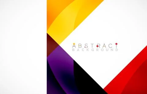 Minimal background. Abstract square shape with round corners created with wavy イラスト素材