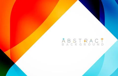 Minimal background. Abstract square shape with round corners created with wavy 스톡 일러스트