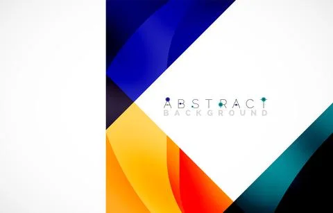 Minimal background. Abstract square shape with round corners created with wavy イラスト素材