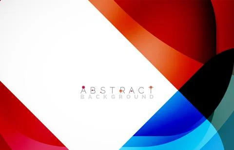 Minimal background. Abstract square shape with round corners created with wavy イラスト素材