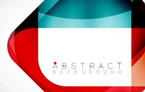 Minimal background. Abstract square shape with round corners created with wavy イラスト素材