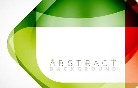 Minimal background. Abstract square shape with round corners created with wavy Illustrazione stock