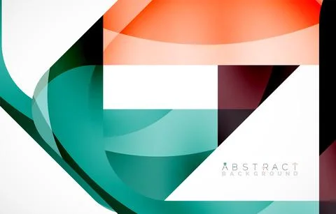 Minimal background. Abstract square shape with round corners created with wavy Stock Illustration